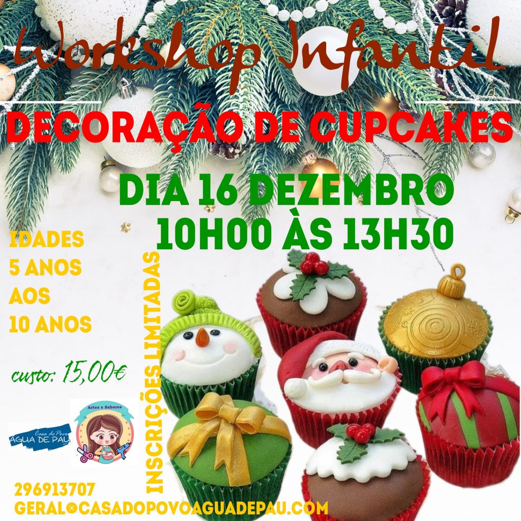 Workshop Infantil – Decoração Cupcakes de Natal